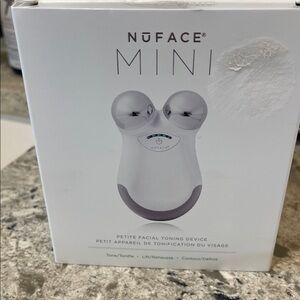 NuFace Mini Facial Toning Device in White and Silver